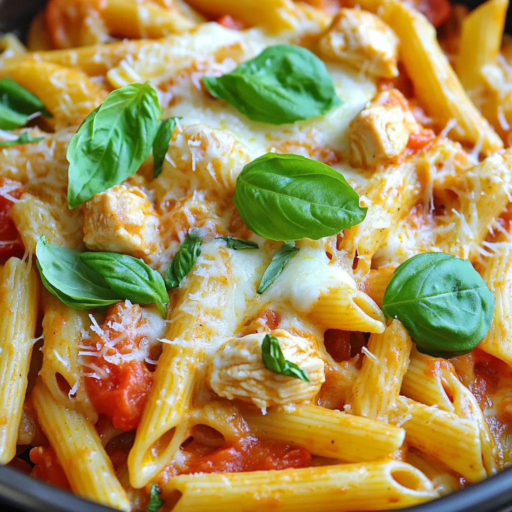 One-Pot Chicken Parmesan Pasta Easy and Tasty Meal
