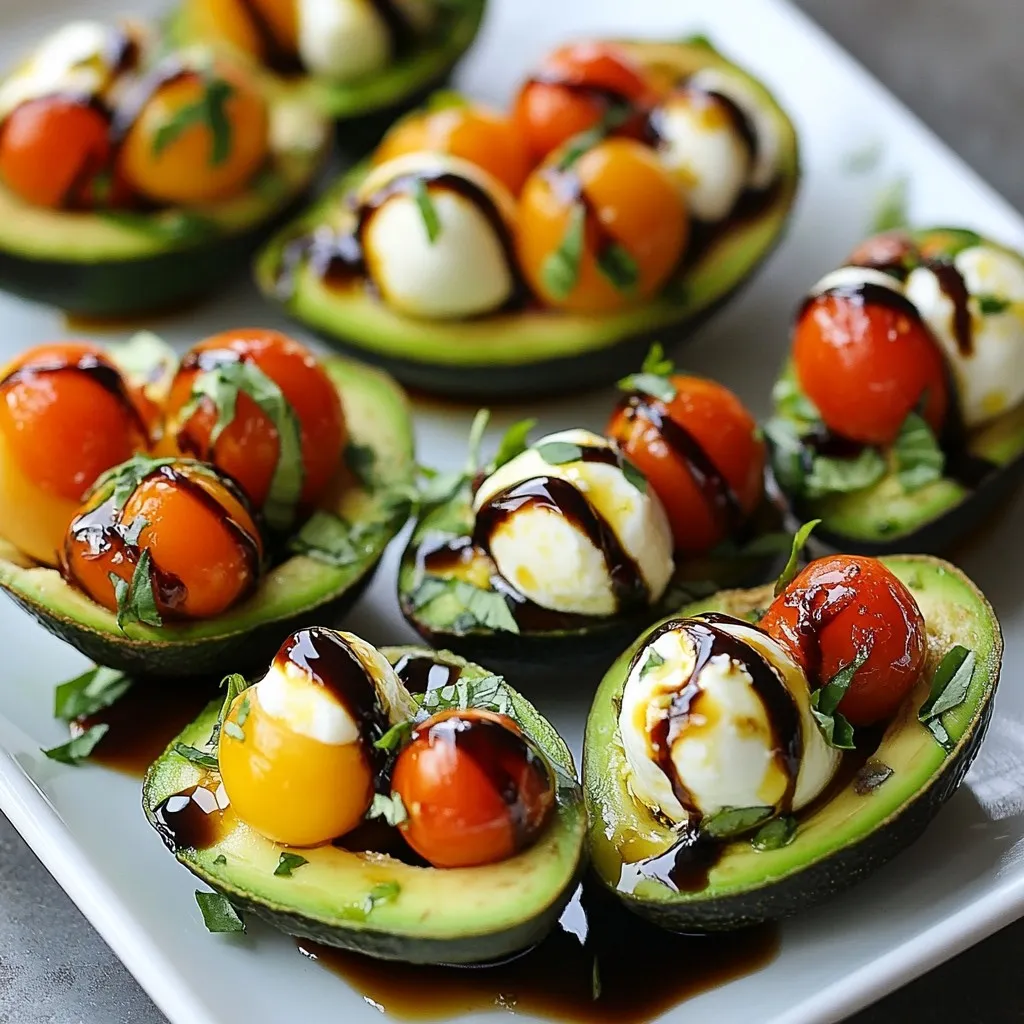 Caprese Stuffed Avocados Flavorful and Simple Dish