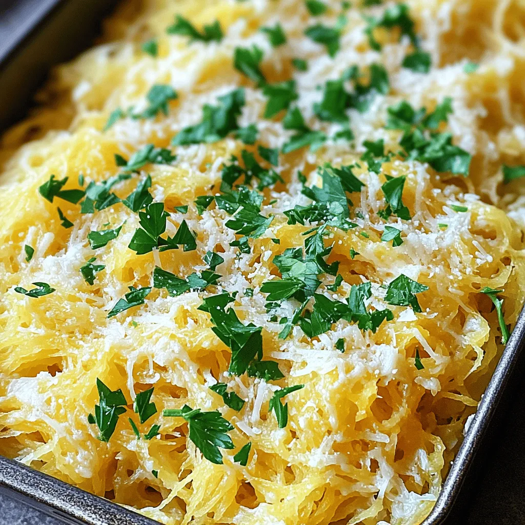 Creamy Garlic Parmesan Spaghetti Squash Delight