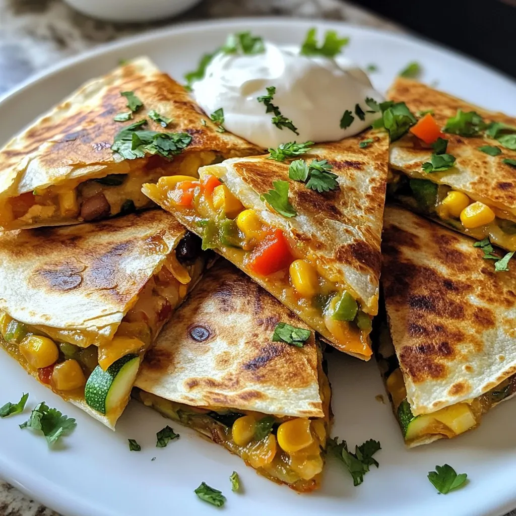 Loaded Veggie Quesadillas Flavorful and Easy Recipe