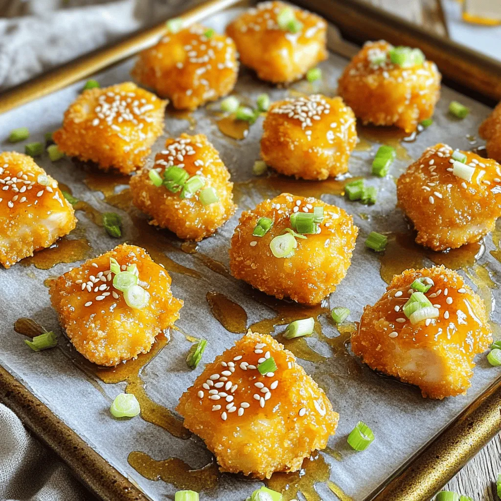 Crispy Honey Garlic Chicken Bites Delightful Treat