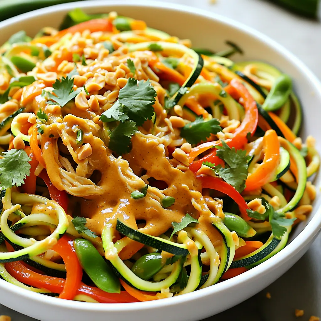 Spicy Thai Peanut Zoodle Stir-Fry Flavor Explosion