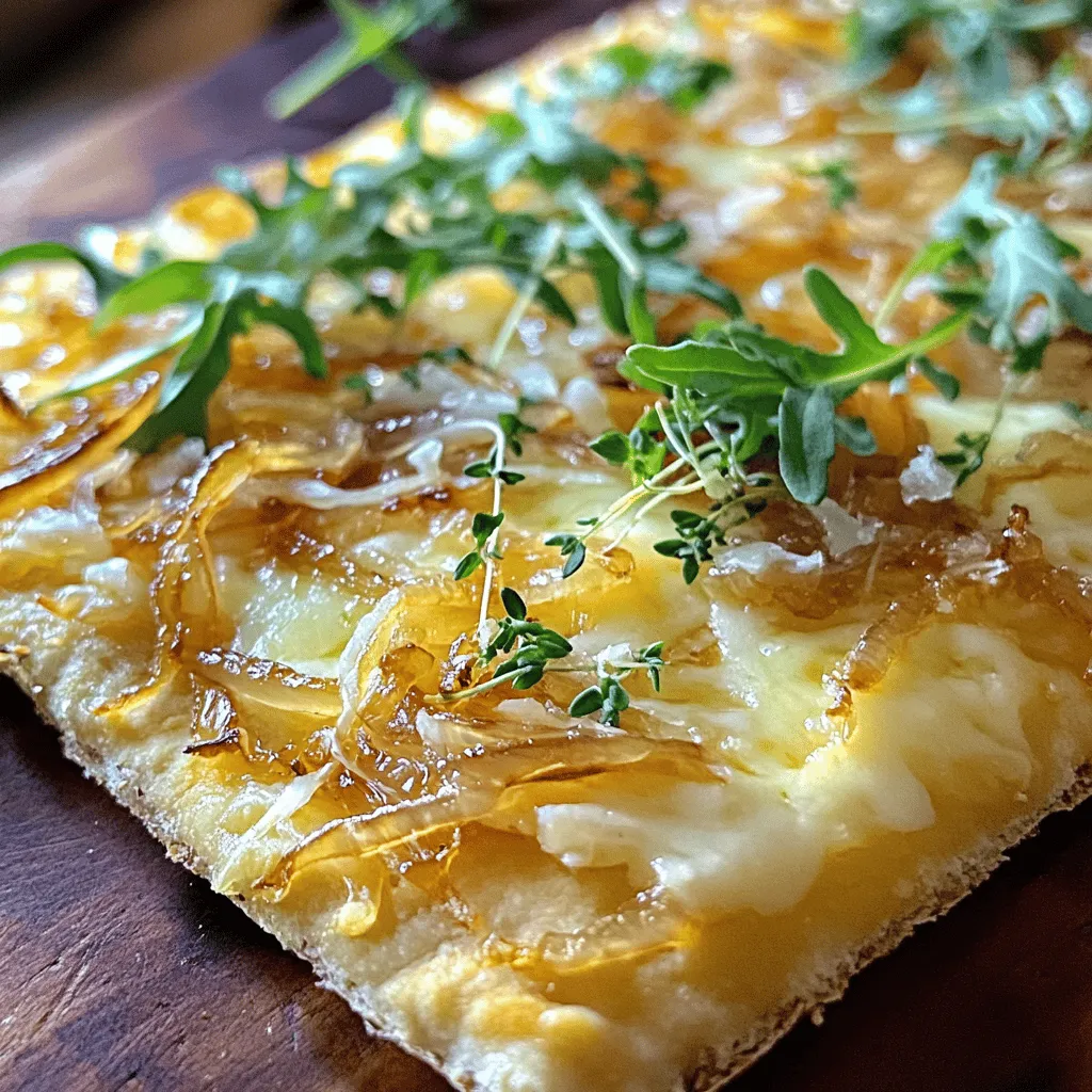 Caramelized Onion &#038; Gruyere Flatbread Delight Recipe