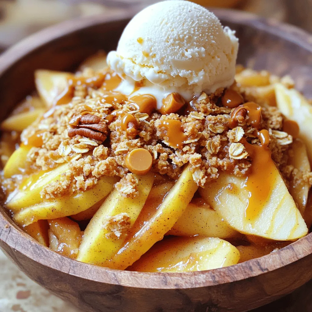 Slow Cooker Butterscotch Apple Crisp Delightful Treat