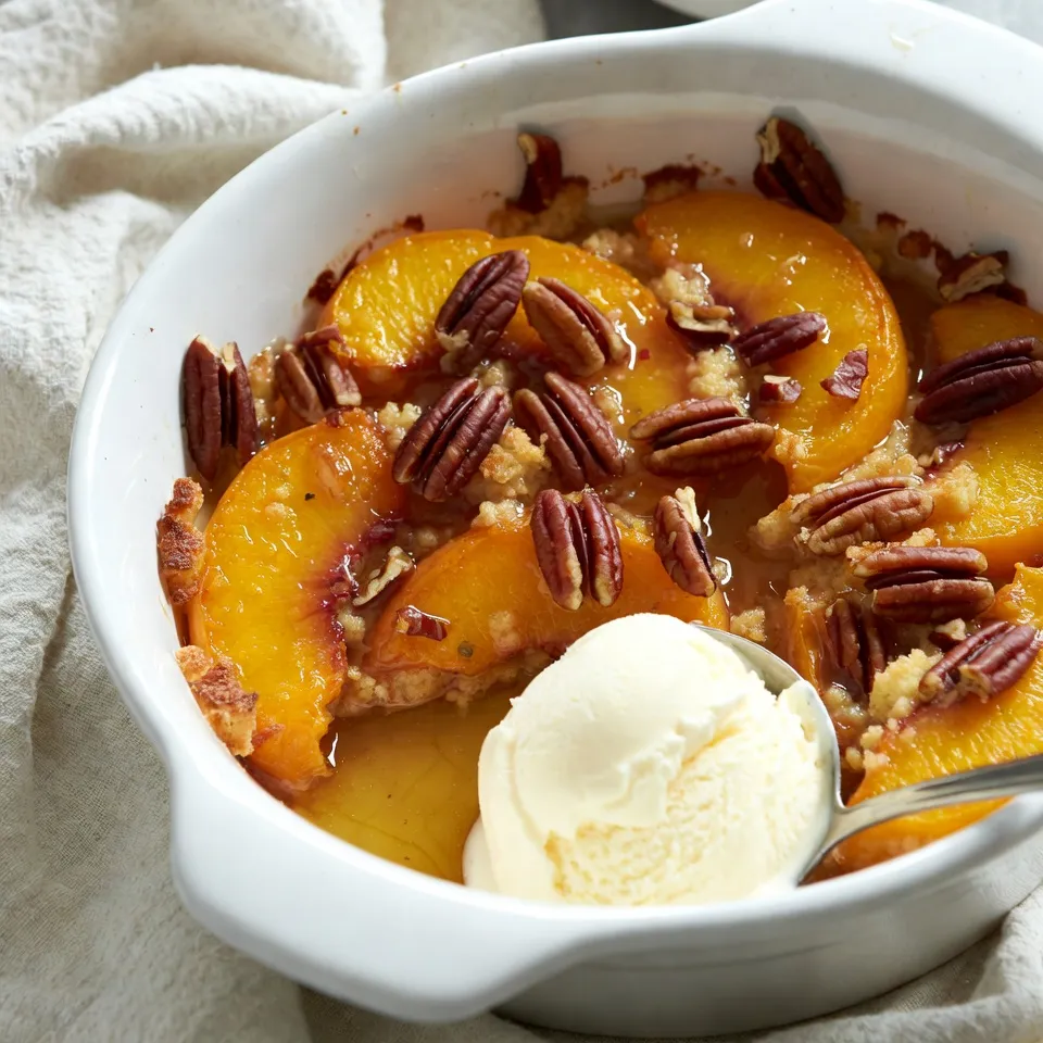 Peach Cobbler Dump Cake Easy and Delish Recipe