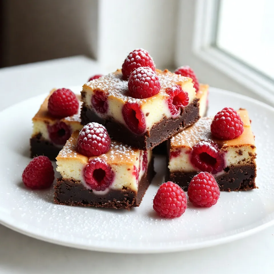 Raspberry Cheesecake Brownies Irresistible Dessert Treat