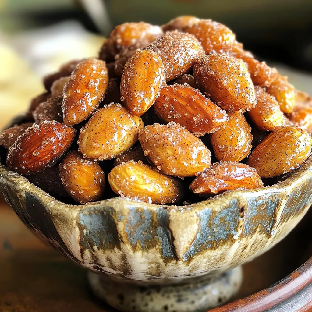 Cinnamon Brown Sugar Roasted Almonds Irresistible Snack