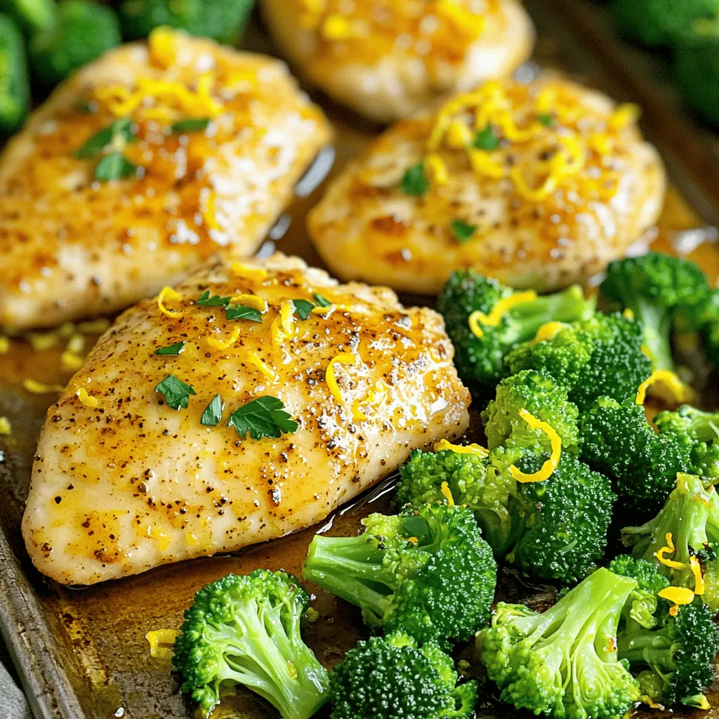 Sheet-Pan Lemon Pepper Chicken with Broccoli Delight