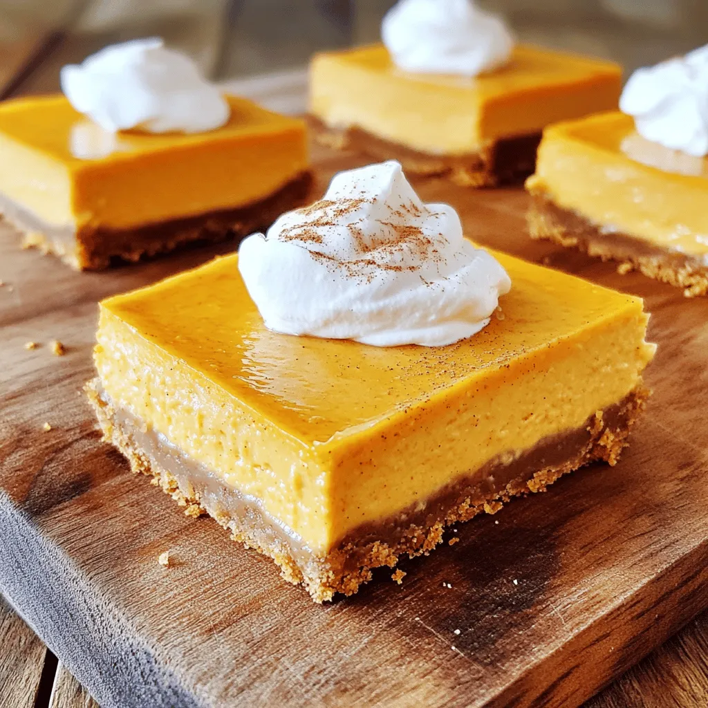 Pumpkin Cheesecake Bars Tasty Fall Dessert Recipe