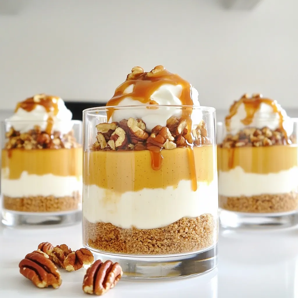 Caramel Pumpkin Cheesecake Parfaits Delightful Treat