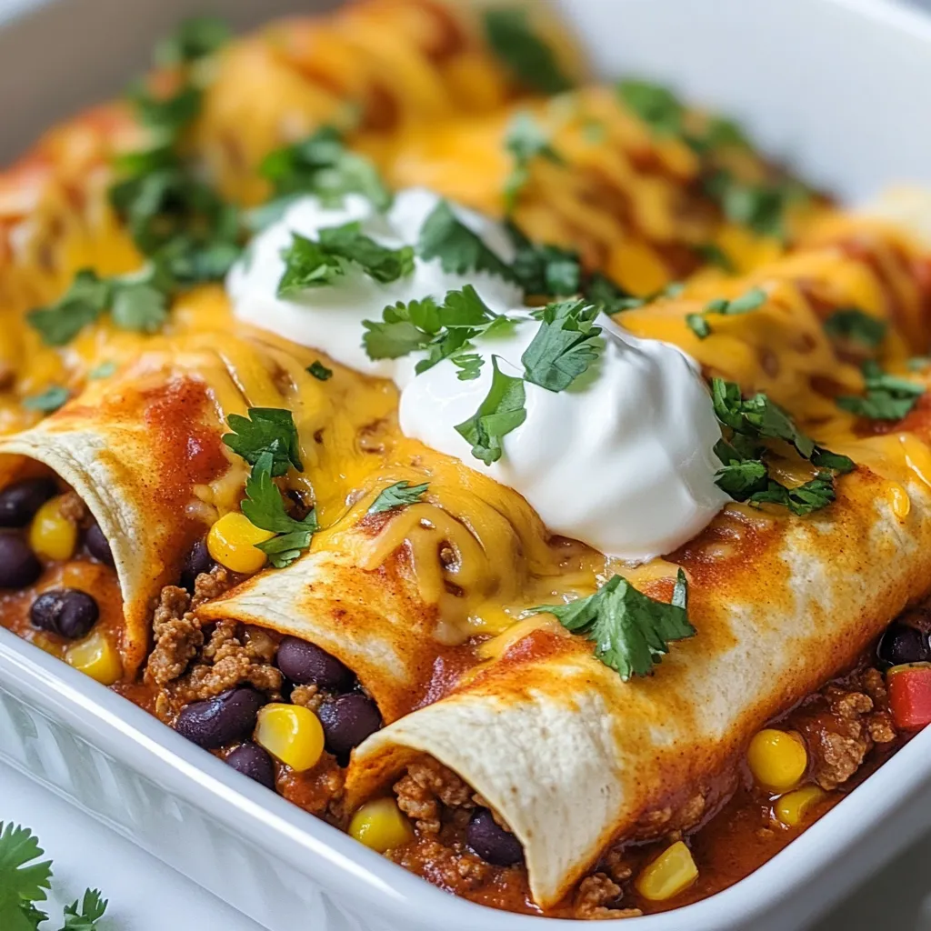 Ground Beef Enchiladas Hearty and Flavorful Meal