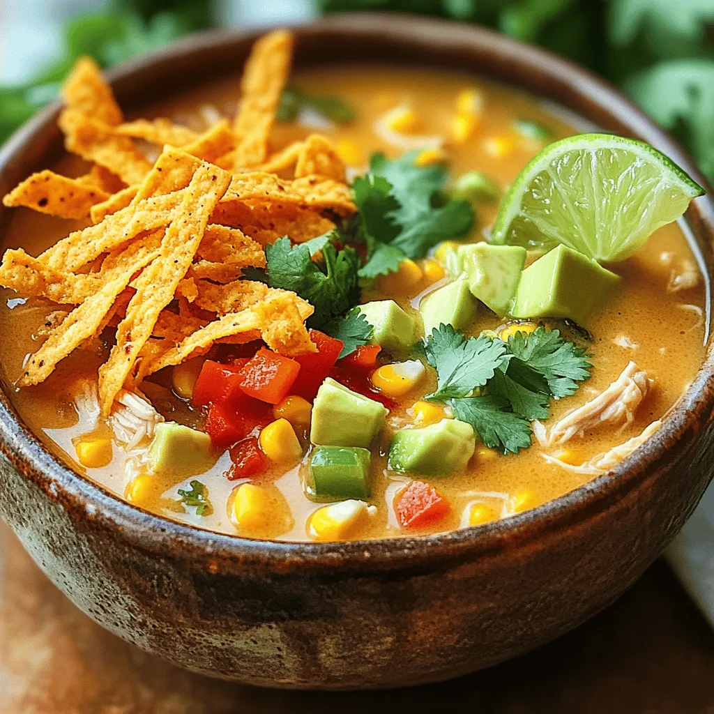 Creamy Chicken Tortilla Soup Simple and Delicious Meal
