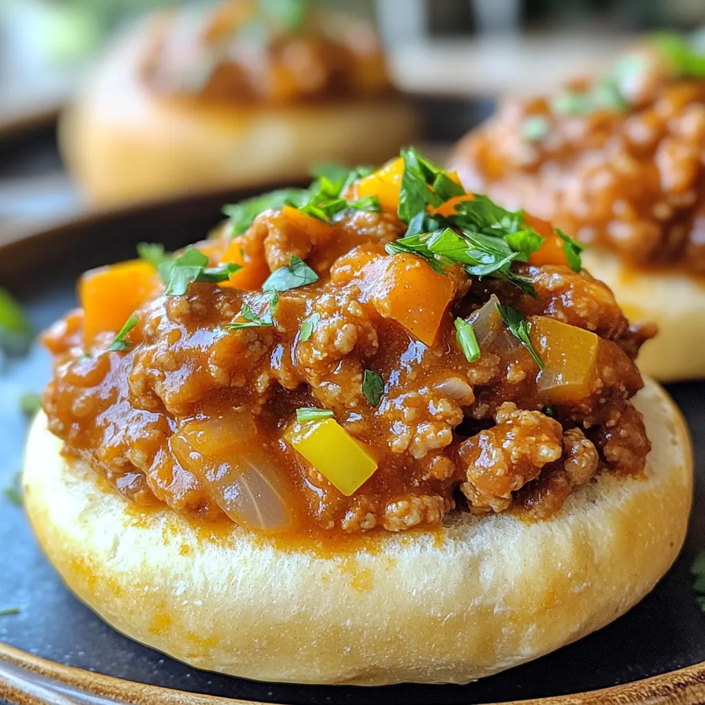 Ground Chicken Sloppy Joes Flavorful Family Meal