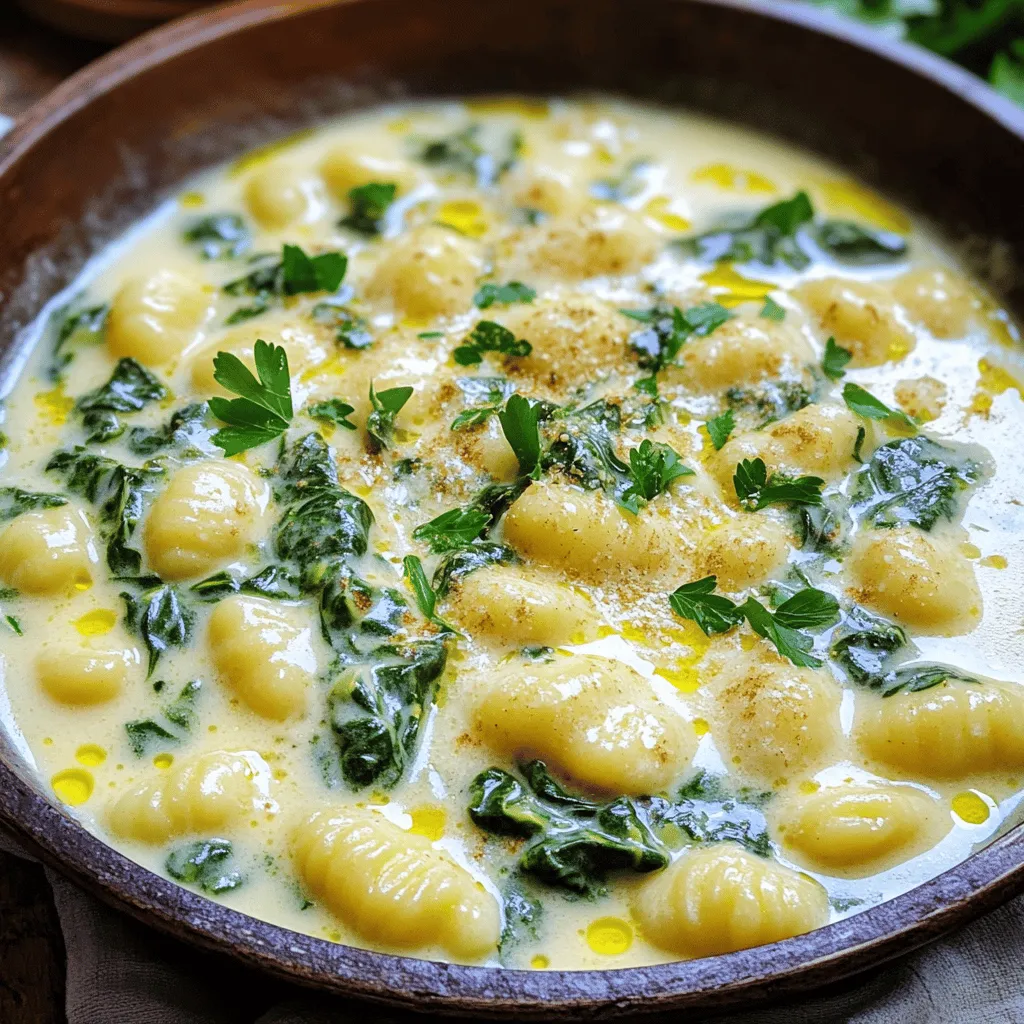 Creamy Spinach Parmesan Gnocchi Flavorful Delight Recipe