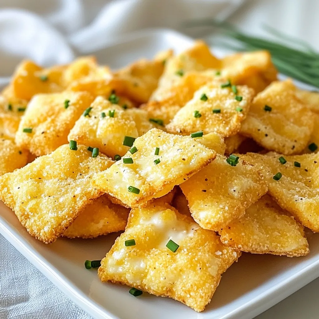 Crispy Cottage Cheese Chips Tasty Snack Idea