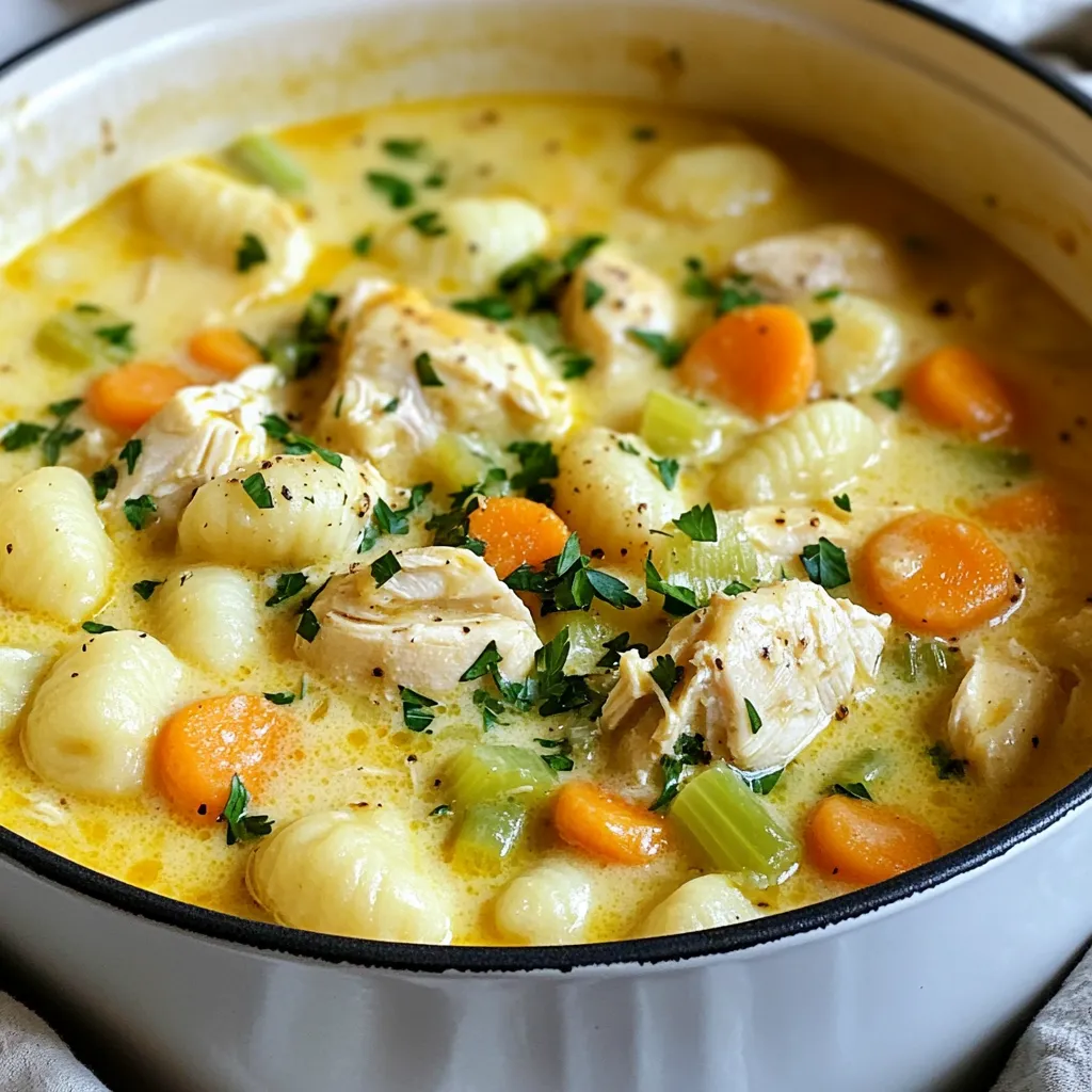 One Pot Gnocchi Chicken Pot Pie Delightful Recipe