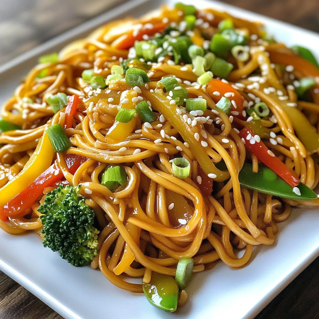 Stir Fried Lo Mein Noodles Quick and Easy Recipe