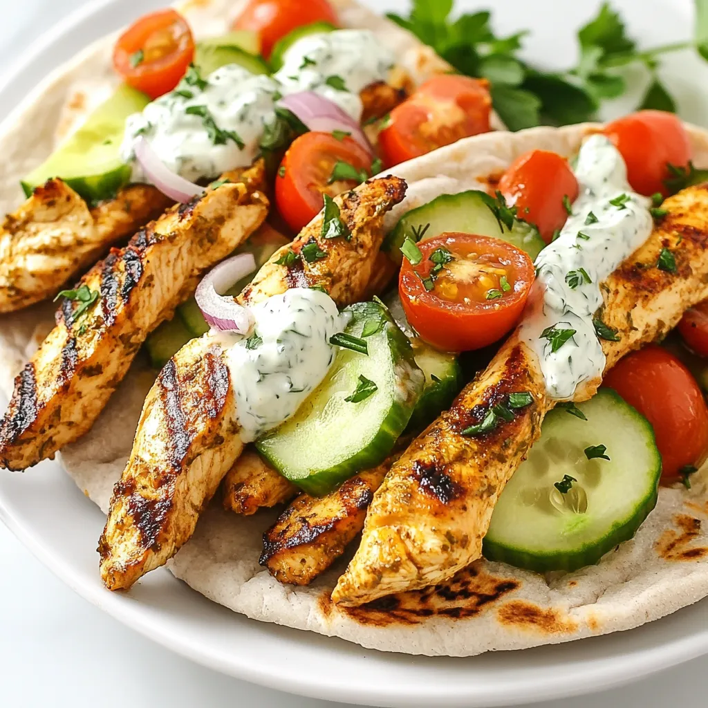 Mediterranean Chicken Gyros Flavorful and Easy Recipe