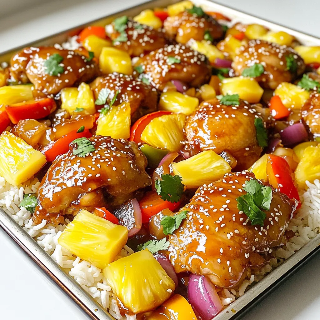 Sheet-Pan Sweet and Sour Chicken with Pineapple Joy