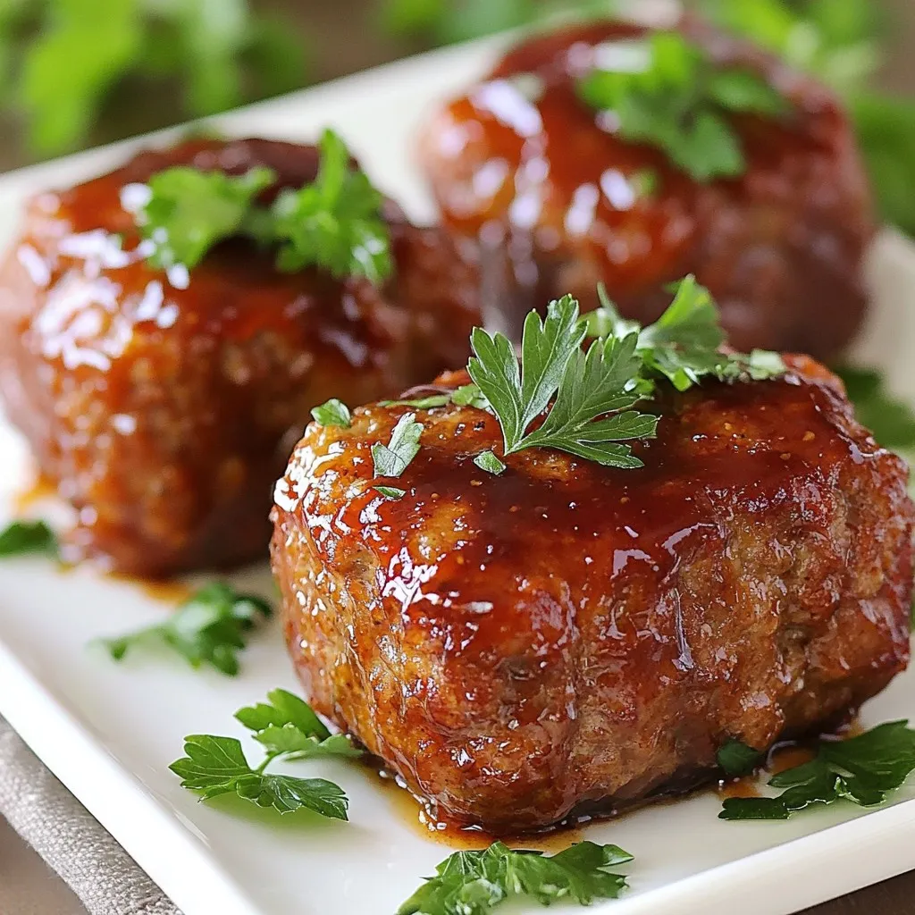 Mini Meatloaves Packed with Flavorful Goodness