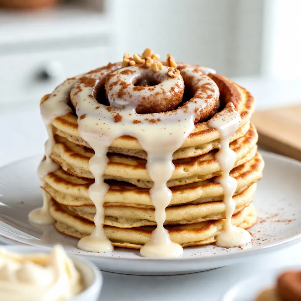 Cinnamon Roll Pancakes Simple and Delicious Breakfast