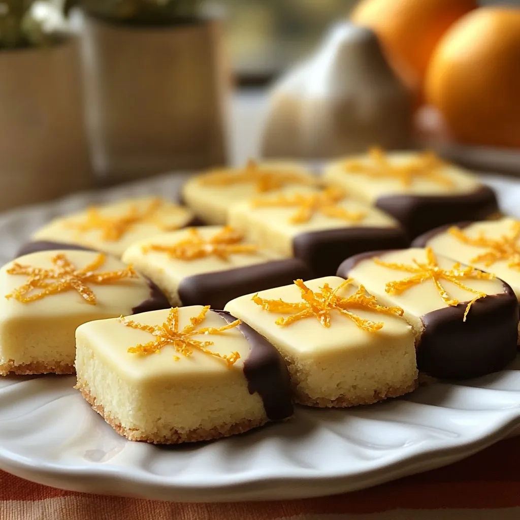 Chocolate Dipped Orange Shortbread Delight Recipe