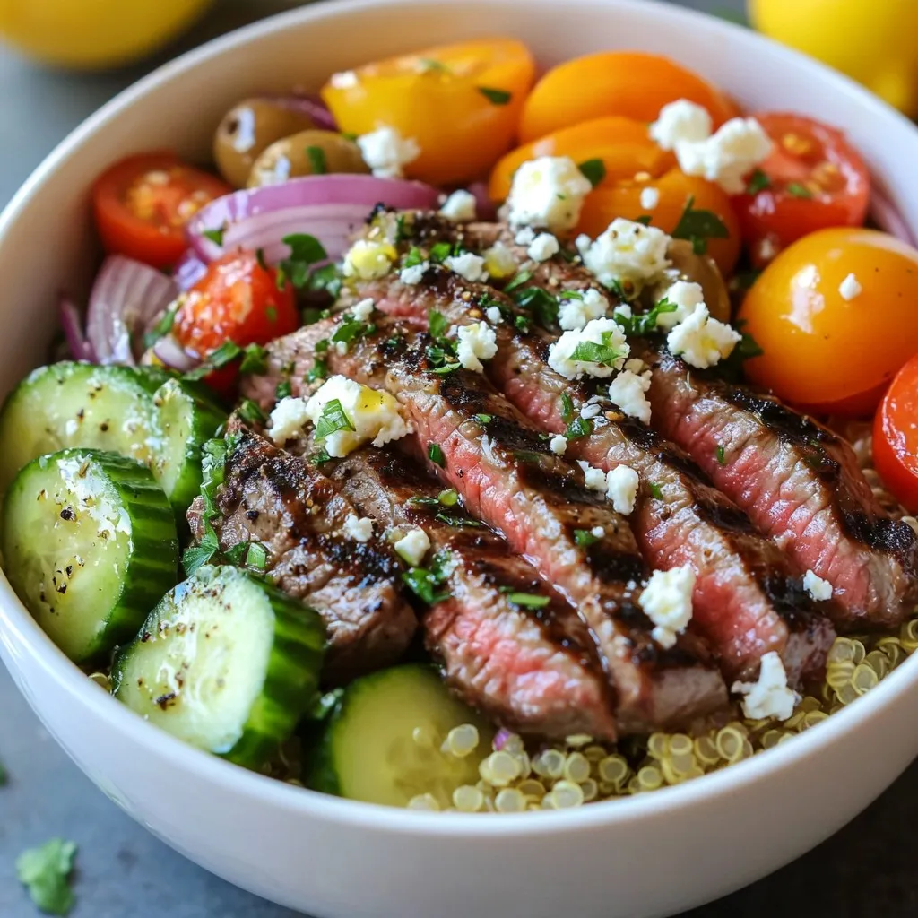 Mediterranean Steak Bowls Fresh and Flavorful Recipe