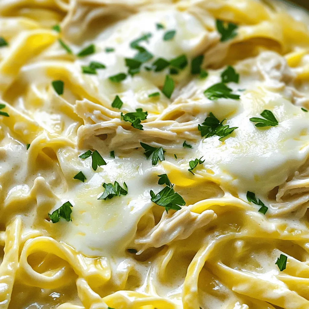 Slow Cooker Chicken Alfredo Pasta Rich and Creamy Meal