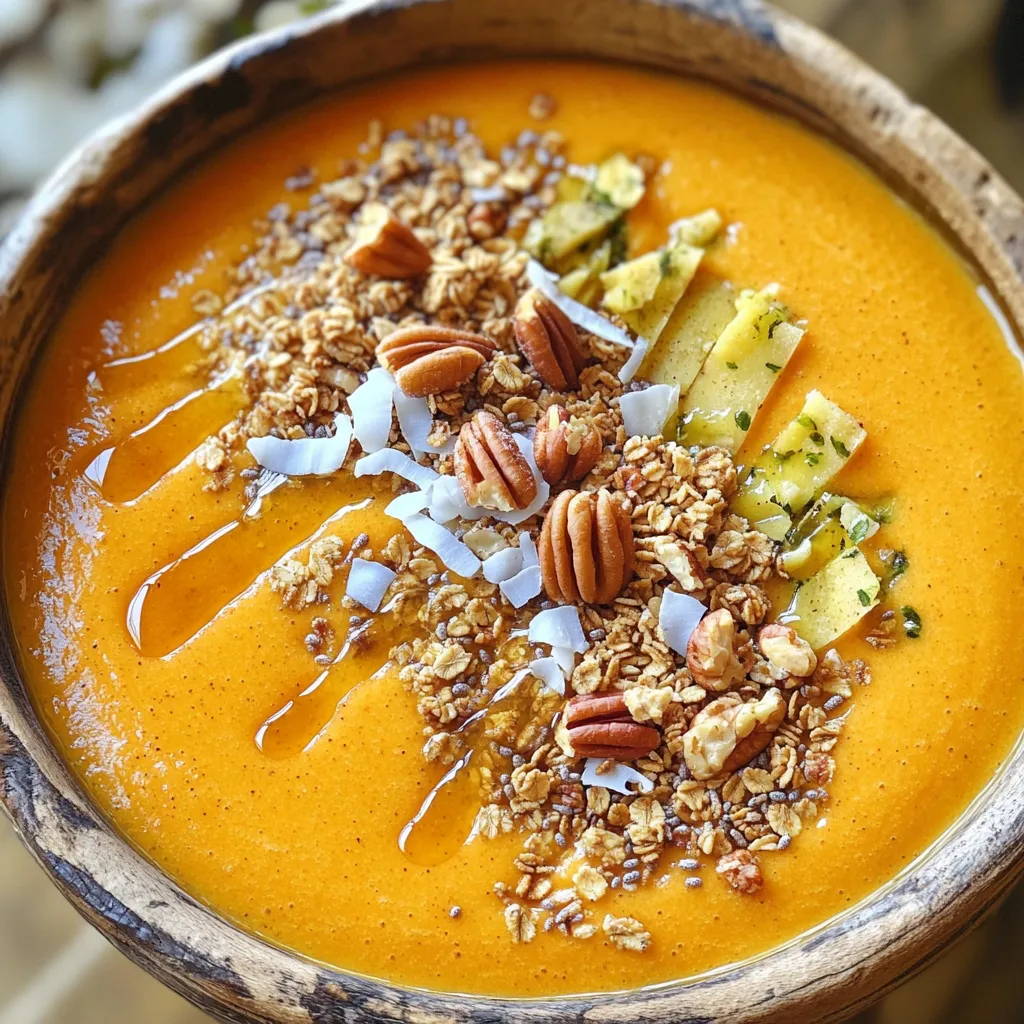 Pumpkin Pie Smoothie Bowl Energizing and Delicious Treat