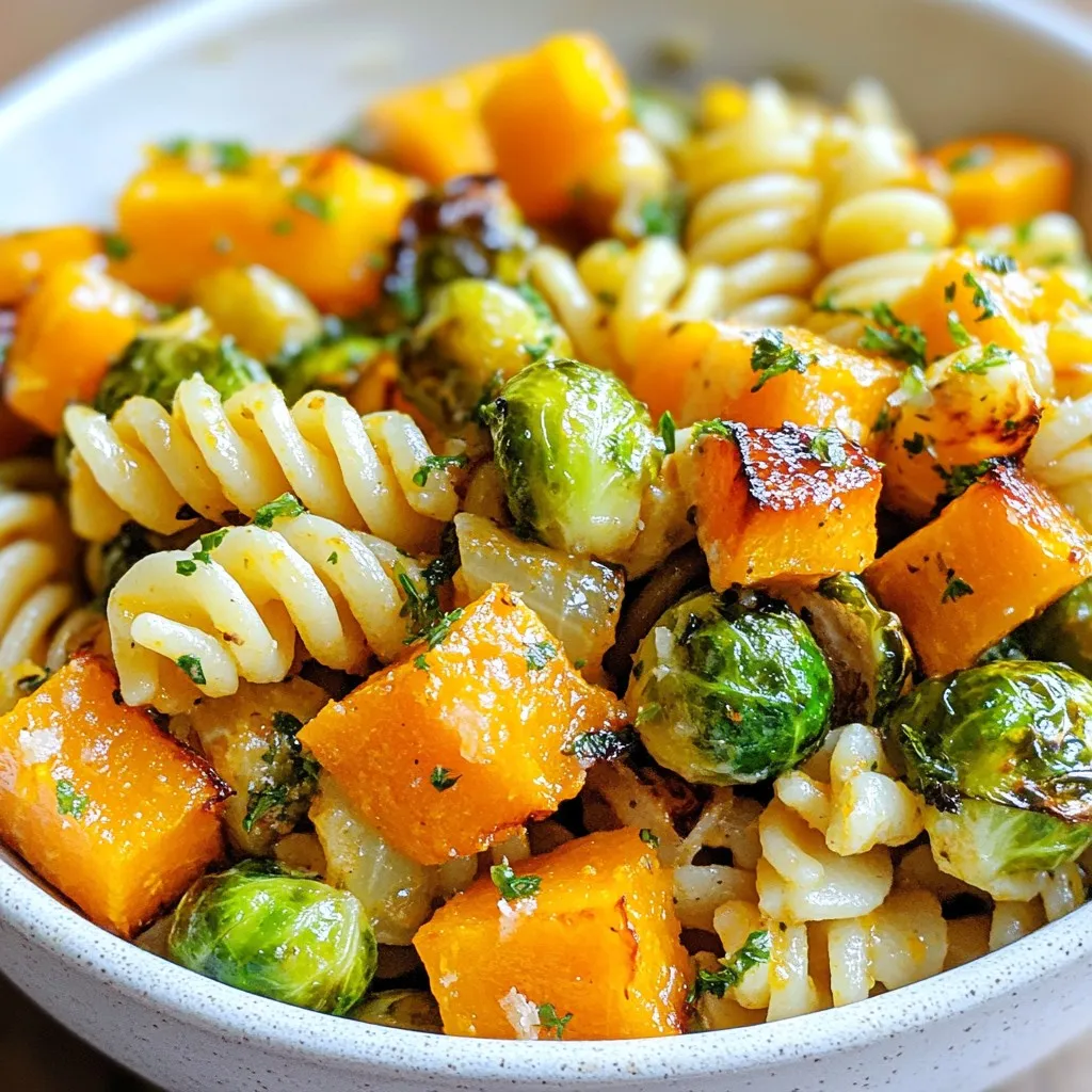 Butternut Squash Brussels Pasta Flavorful and Easy Dish