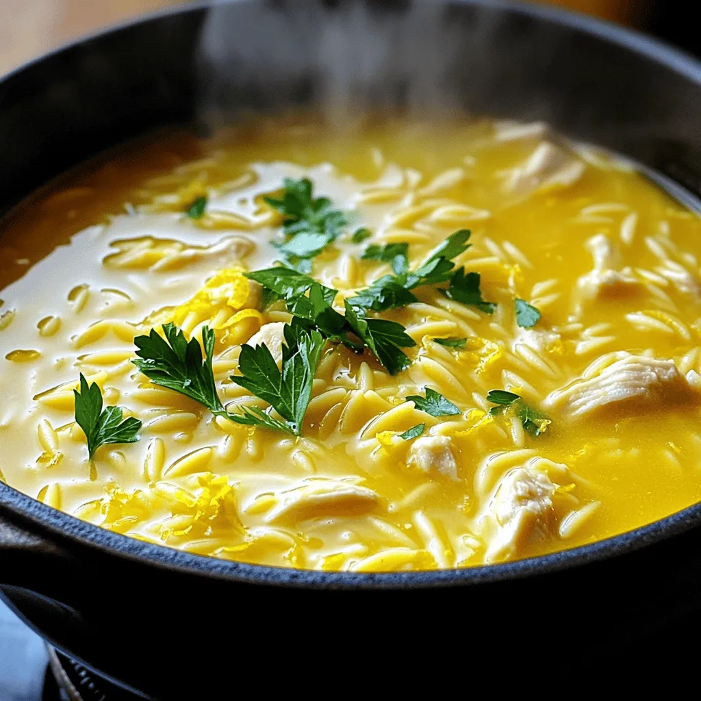 Creamy Lemon Chicken Orzo Soup Easy and Flavorful Meal