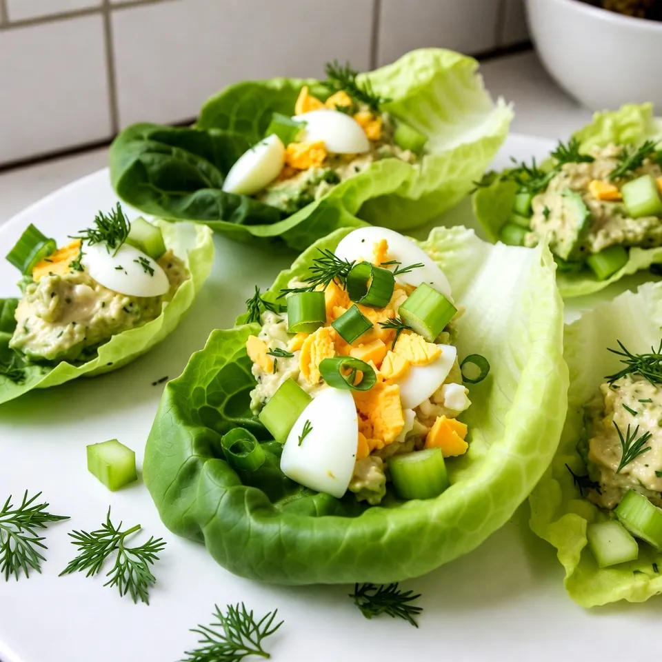 Avocado Egg Salad Lettuce Wraps Fresh and Simple Dish