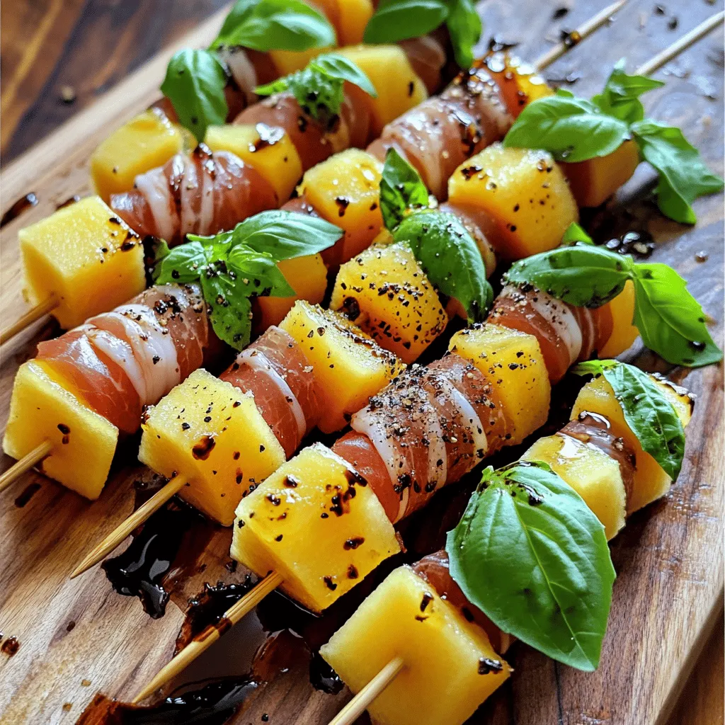 Prosciutto Melon Skewers Fresh and Simple Delight