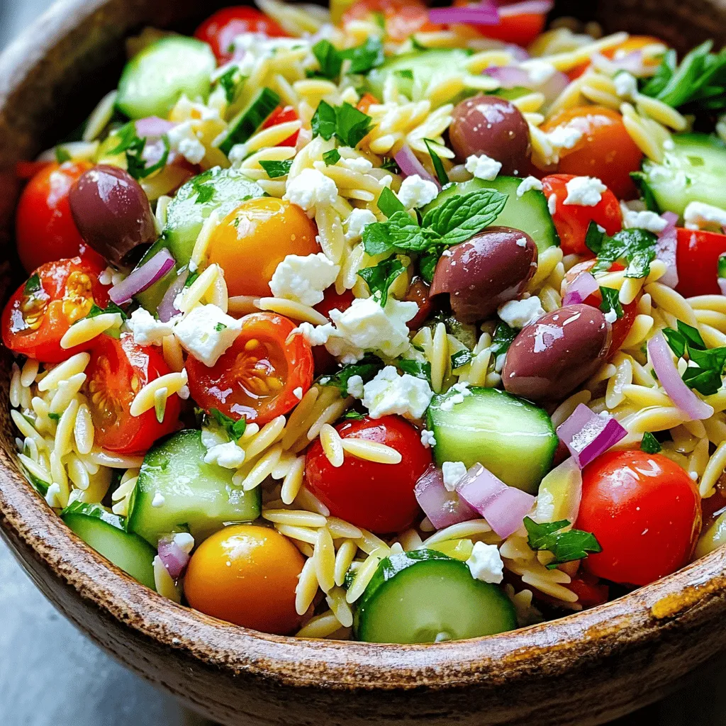 Mediterranean Orzo Salad Flavorful and Fresh Dish