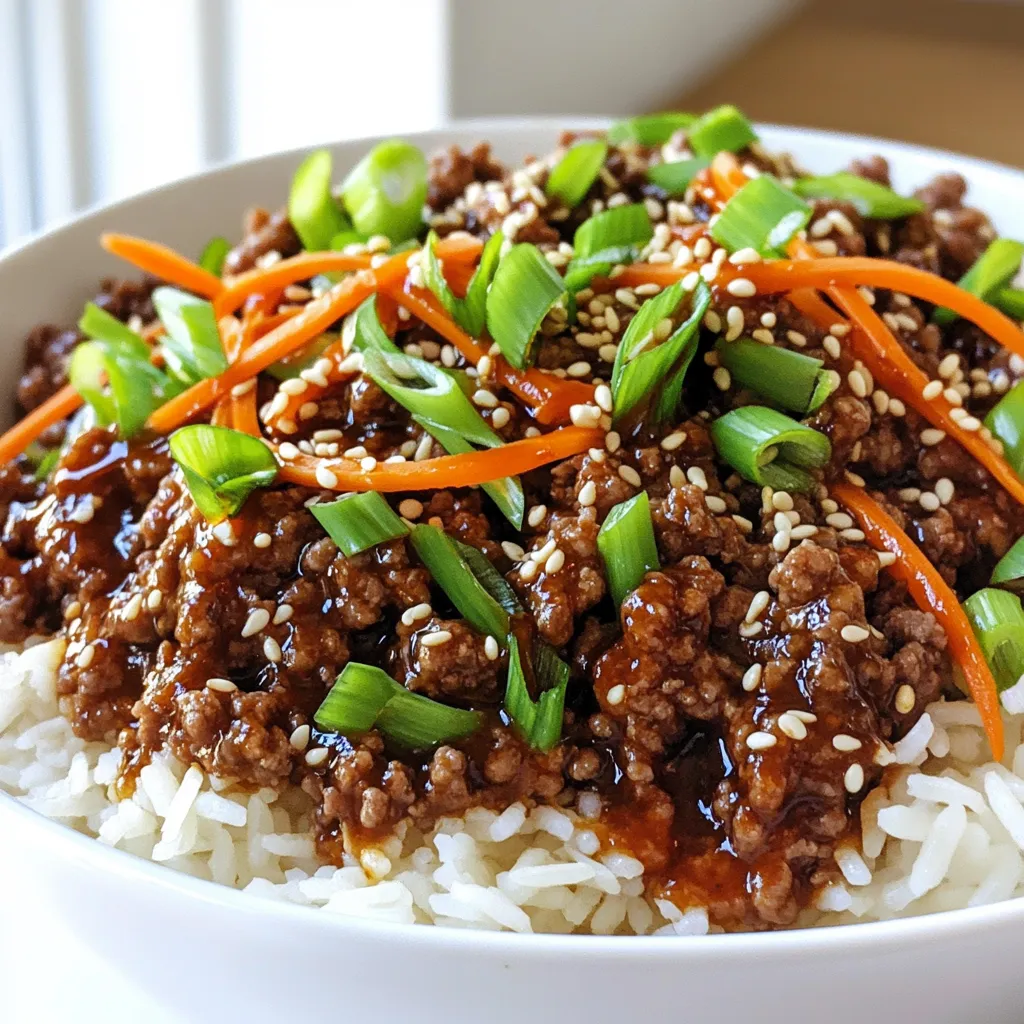 Korean Ground Beef Bowls Flavorful and Easy Dinner