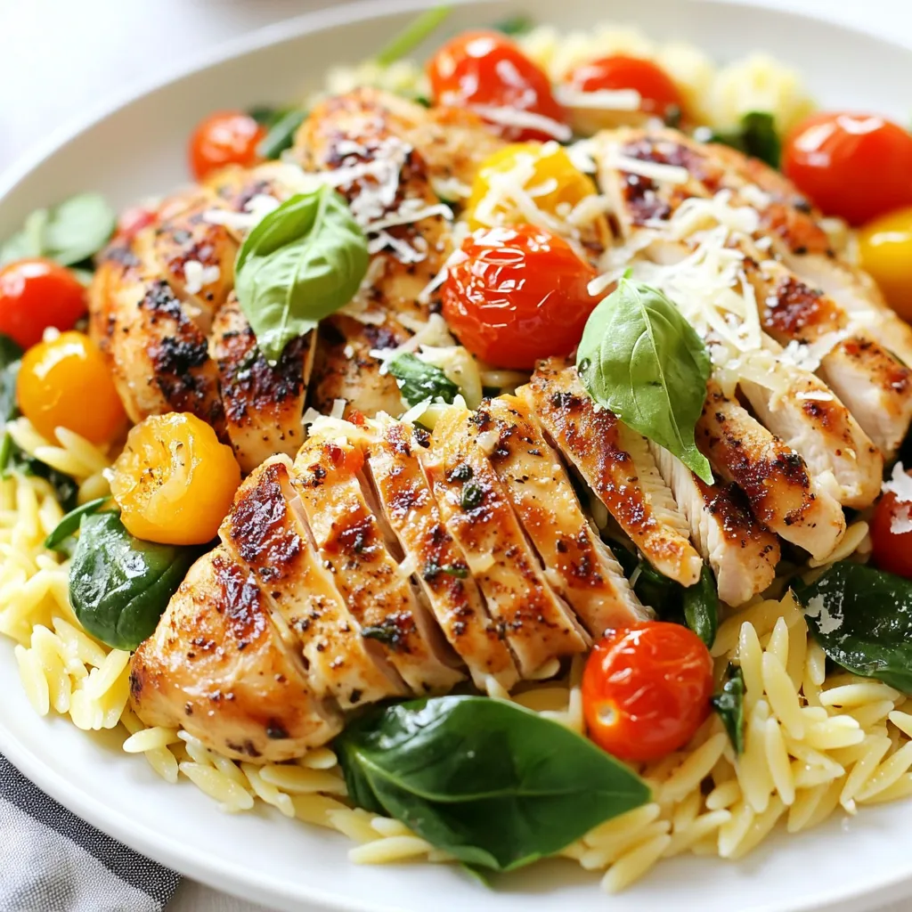 Tuscan Chicken Orzo Flavorful One-Pan Dinner Delight