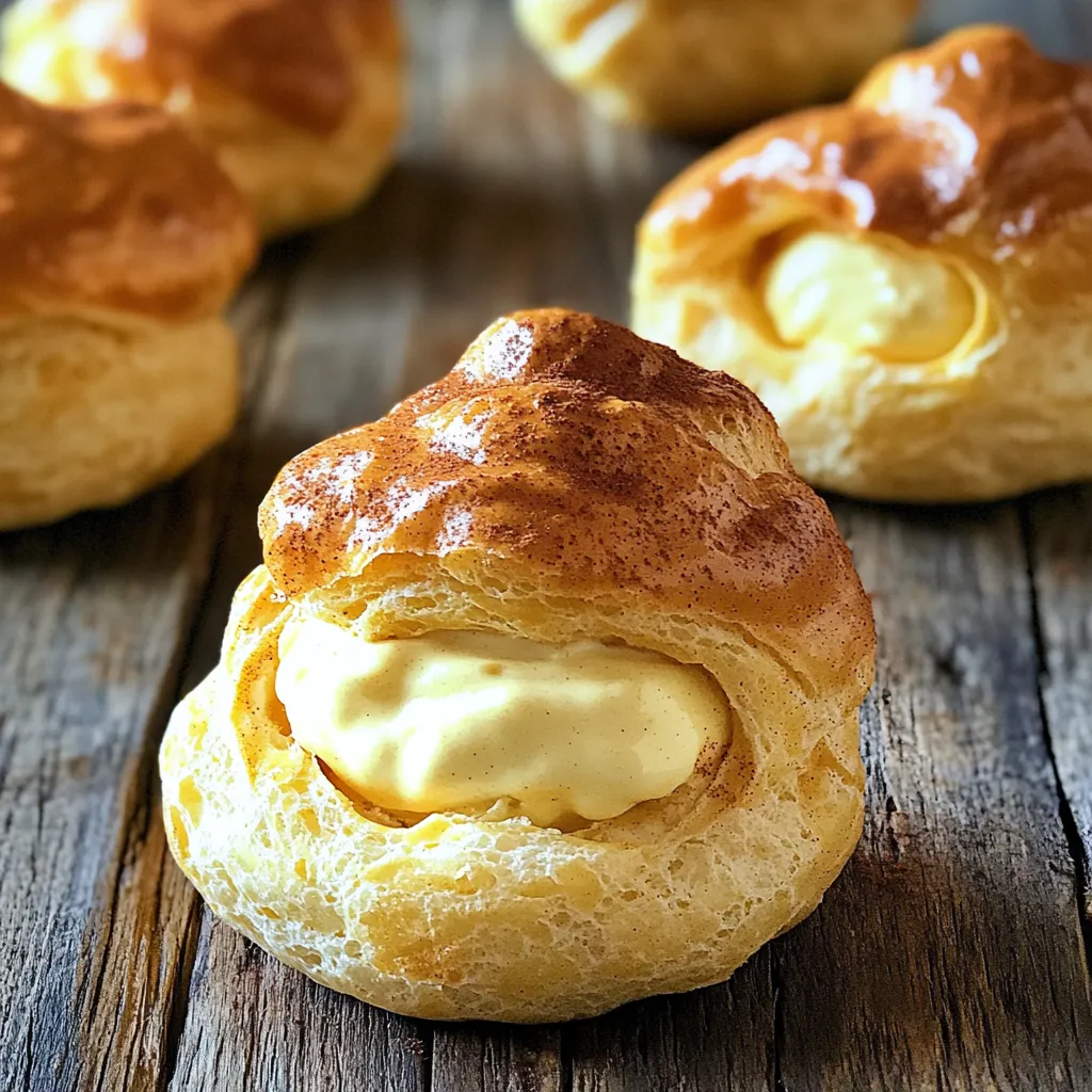 Pumpkin Cream Puffs Delightful Fall Dessert Recipe