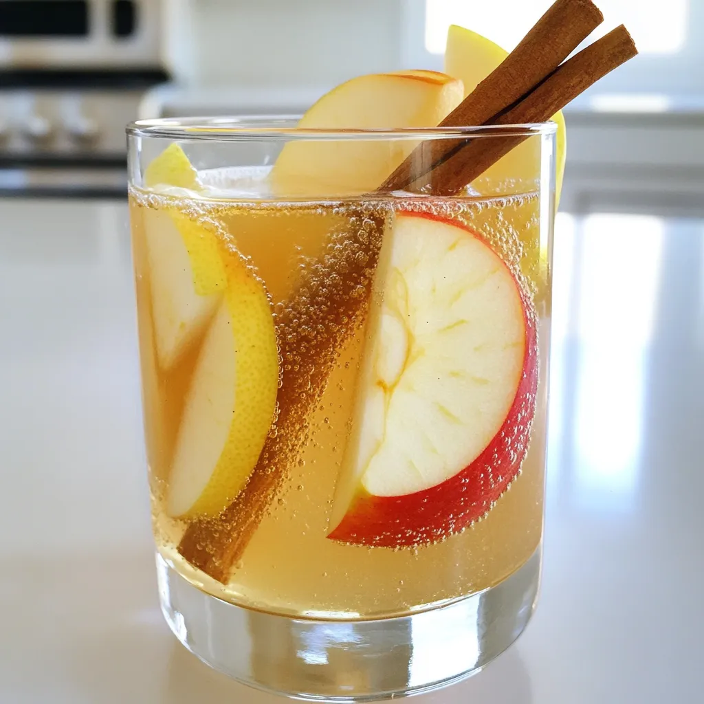 Cozy Apple Cider Spritzer Refreshing Fall Beverage