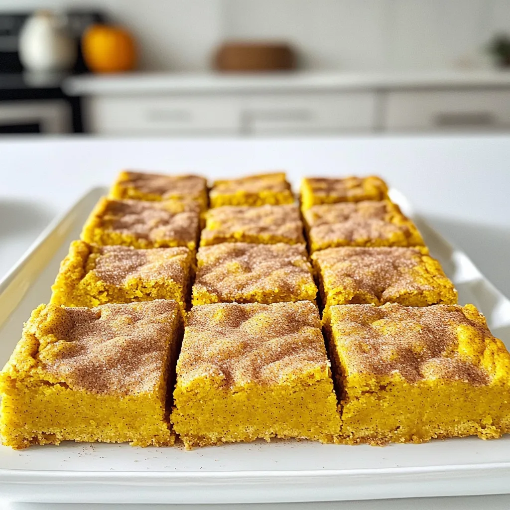 Pumpkin Snickerdoodle Bars Irresistible Fall Treat