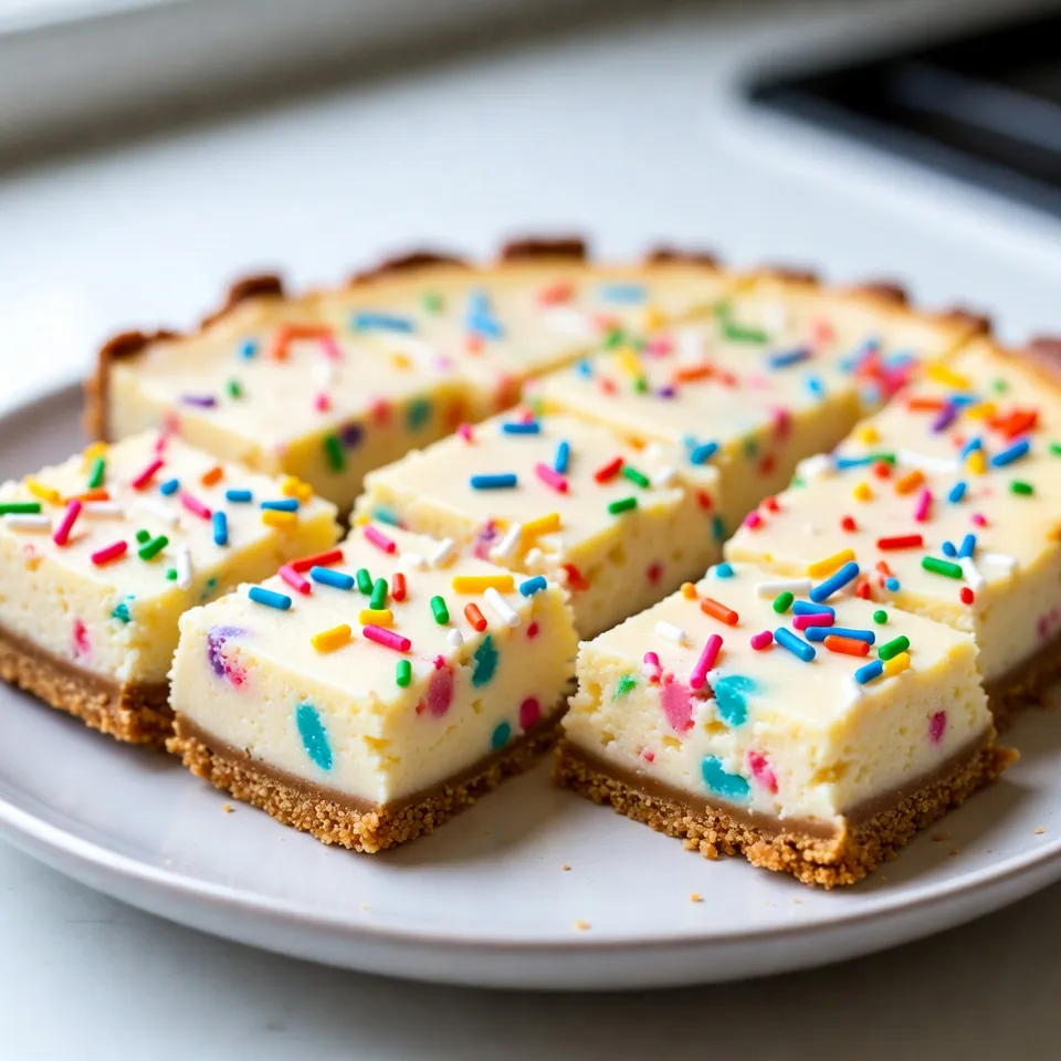 Funfetti Cheesecake Bars Irresistible Sweet Treat