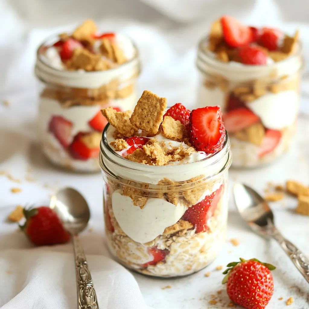 Strawberry Cheesecake Overnight Oats Delightful Recipe