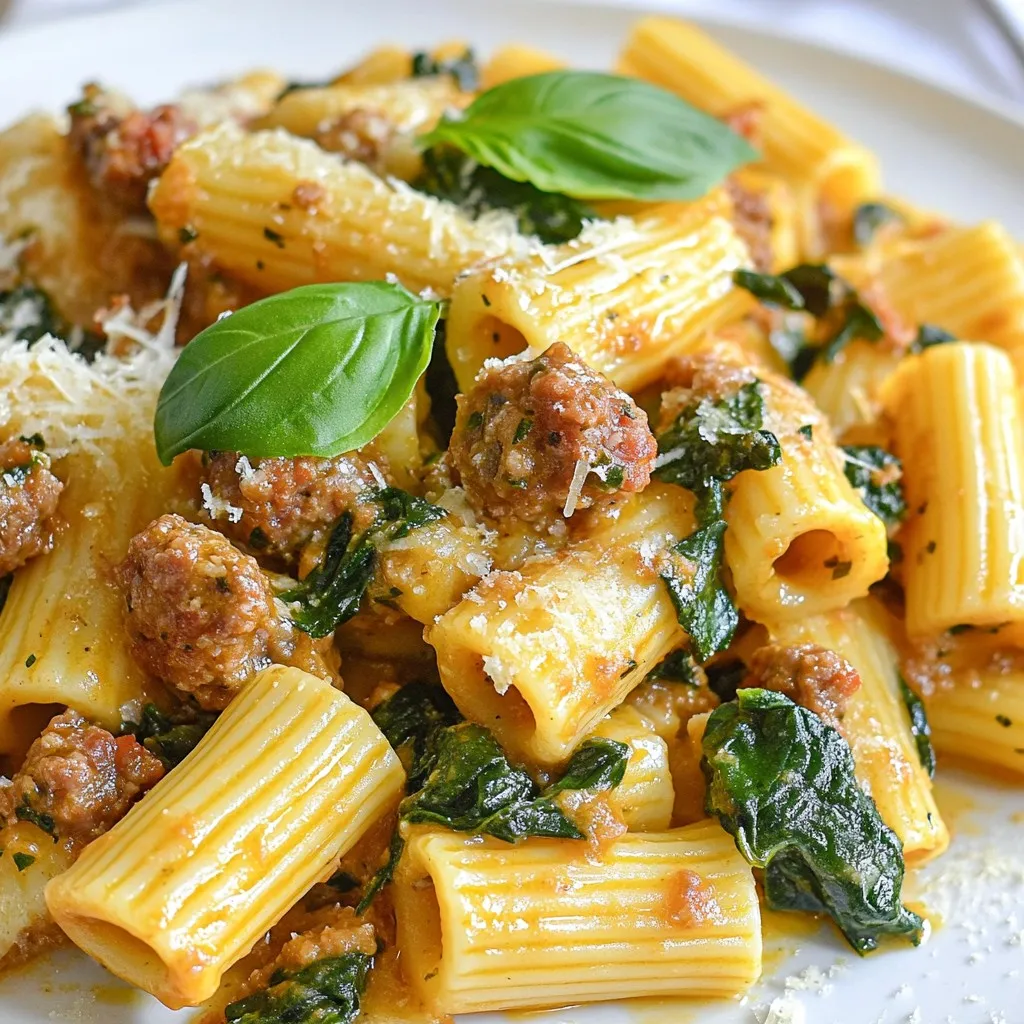 Creamy Sausage Rigatoni Tasty and Easy Dinner Dish