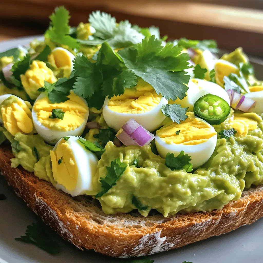 Zesty Avocado Egg Salad Fresh and Flavorful Dish