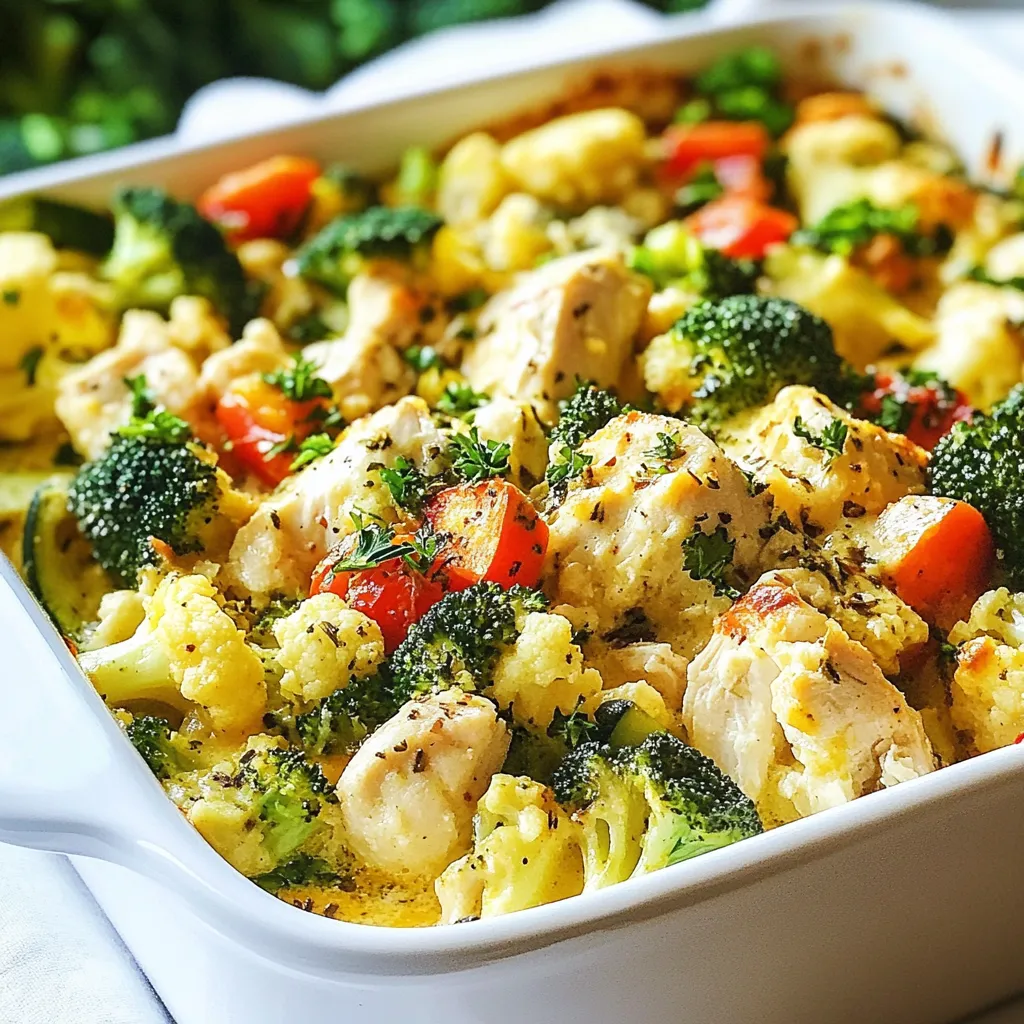 Paleo Chicken Veggie Casserole Savory Family Meal