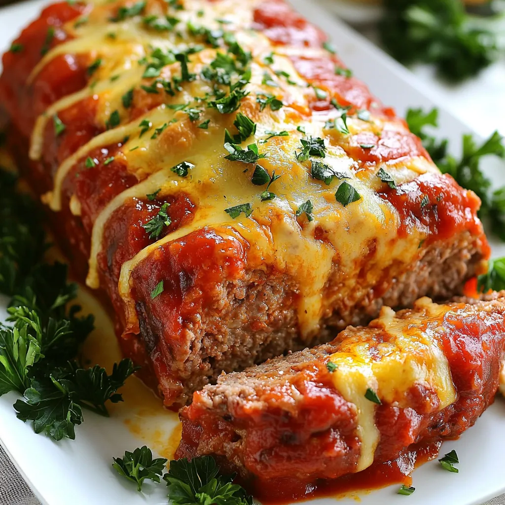 Mozzarella Stuffed Meatloaf Delicious and Simple Recipe