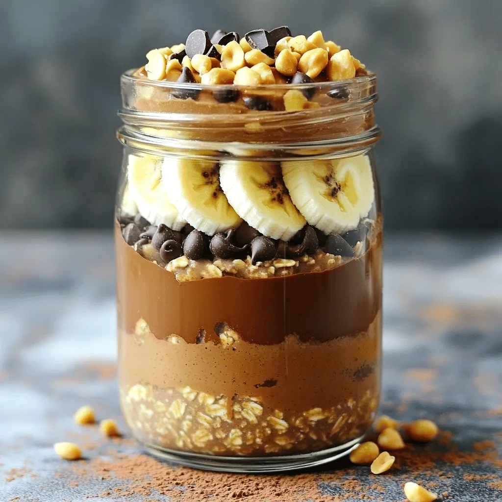 Chocolate Peanut Butter Overnight Oats Simple Delight