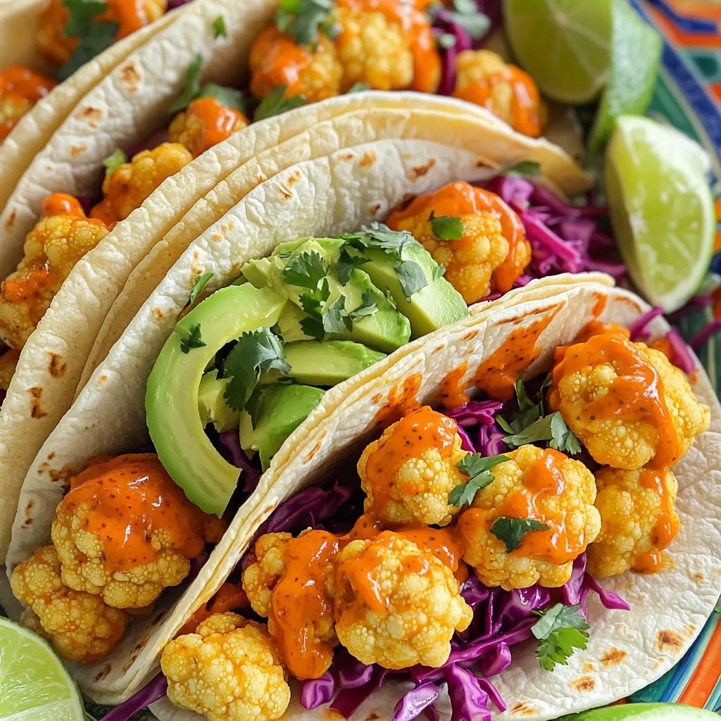 Air Fryer Buffalo Cauliflower Tacos Crunchy Delight