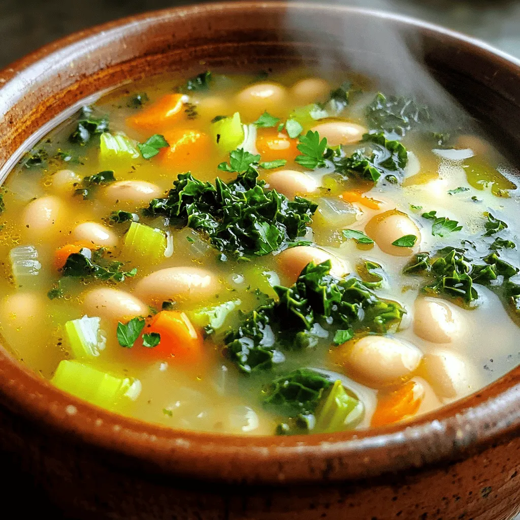 Slow Cooker White Bean and Kale Soup Delight