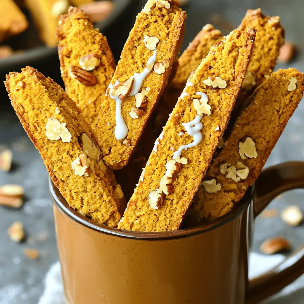 Pumpkin Spice Biscotti with White Chocolate Delight