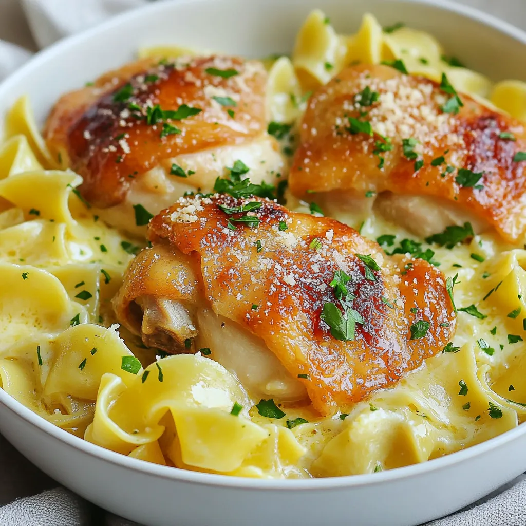 One-Pan Chicken with Buttered Noodles Delight